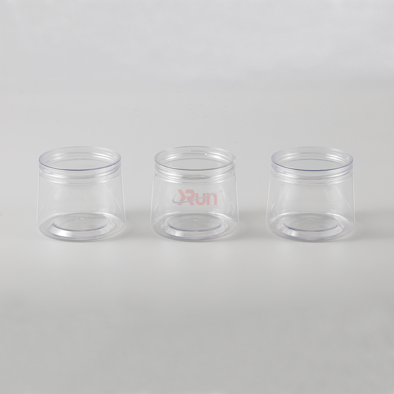 We produce small jars for cream as a high-quality PET food container solution, also great for plastic jam jars and cookie packaging cans.